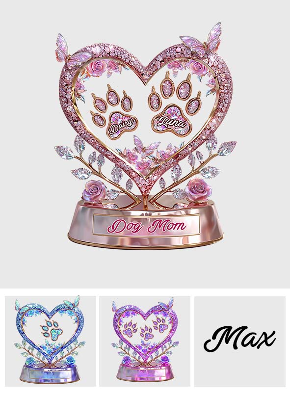 Fur Mama – Personalisierte Acrylplakette in Hundeform