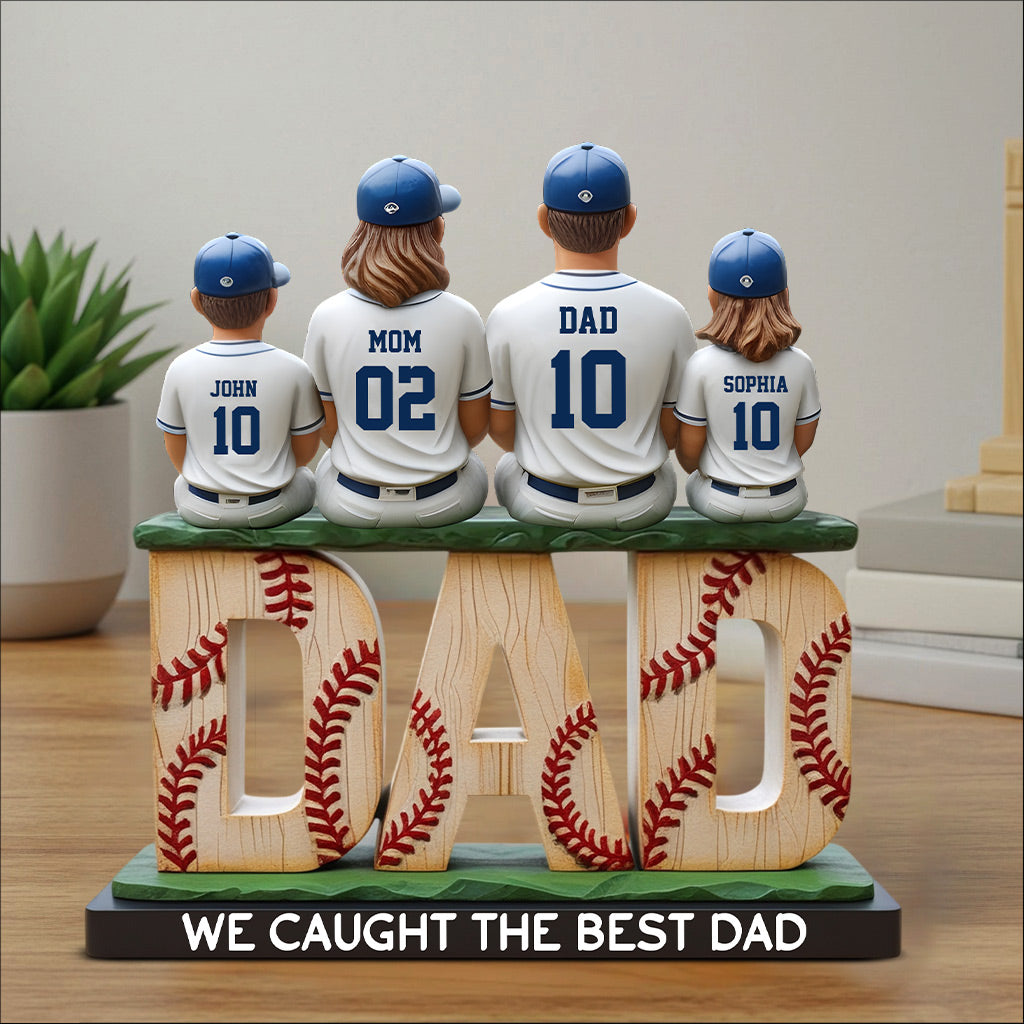 We Caught The Best Dad - Personalized Father Custom Shaped Acrylic Plaque