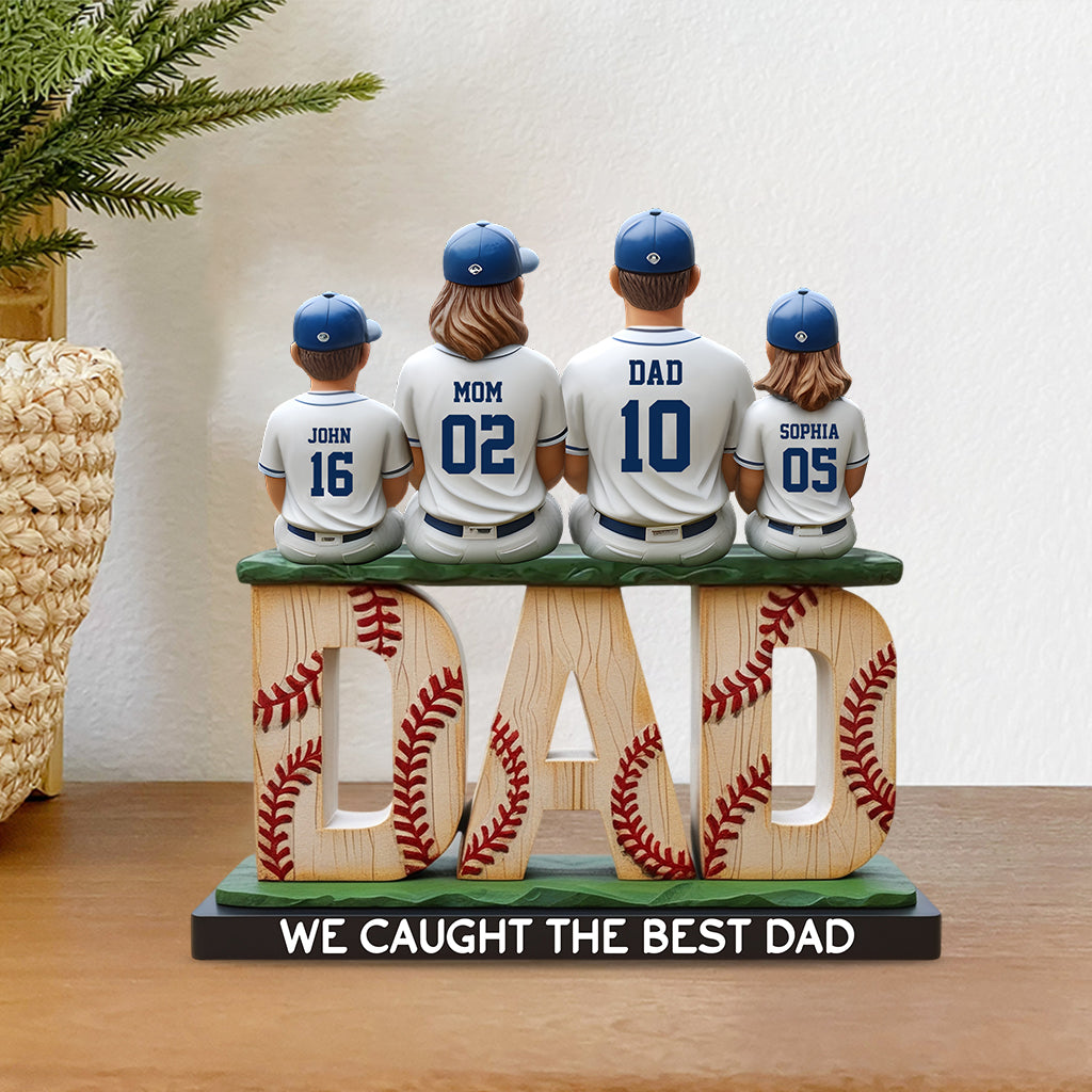 We Caught The Best Dad - Personalized Father Custom Shaped Acrylic Plaque
