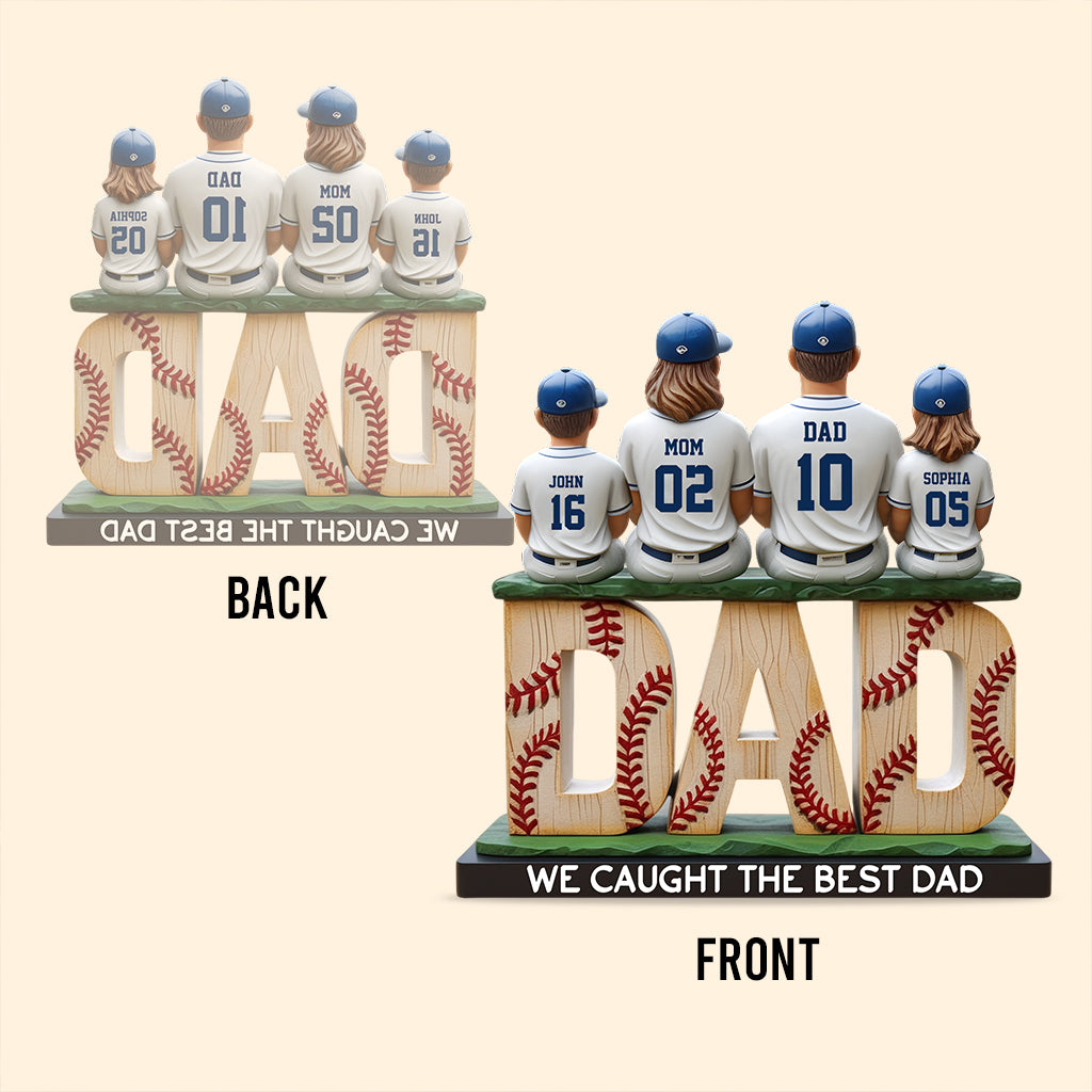 We Caught The Best Dad - Personalized Father Custom Shaped Acrylic Plaque