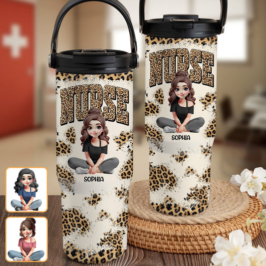 Nurse Life – Personalisierter Pflegebecher mit Griff
