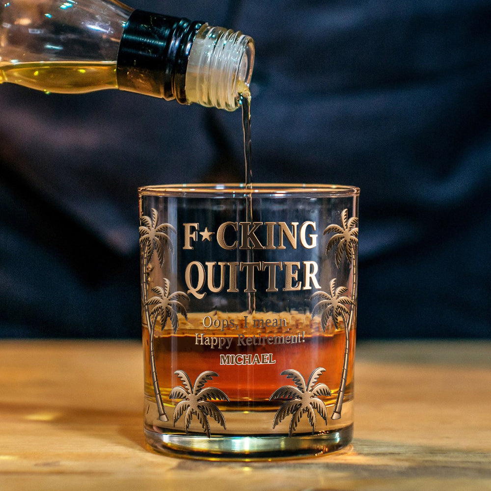 Herzlichen Glückwunsch zum Ruhestand – personalisiertes Whiskyglas für Rentner