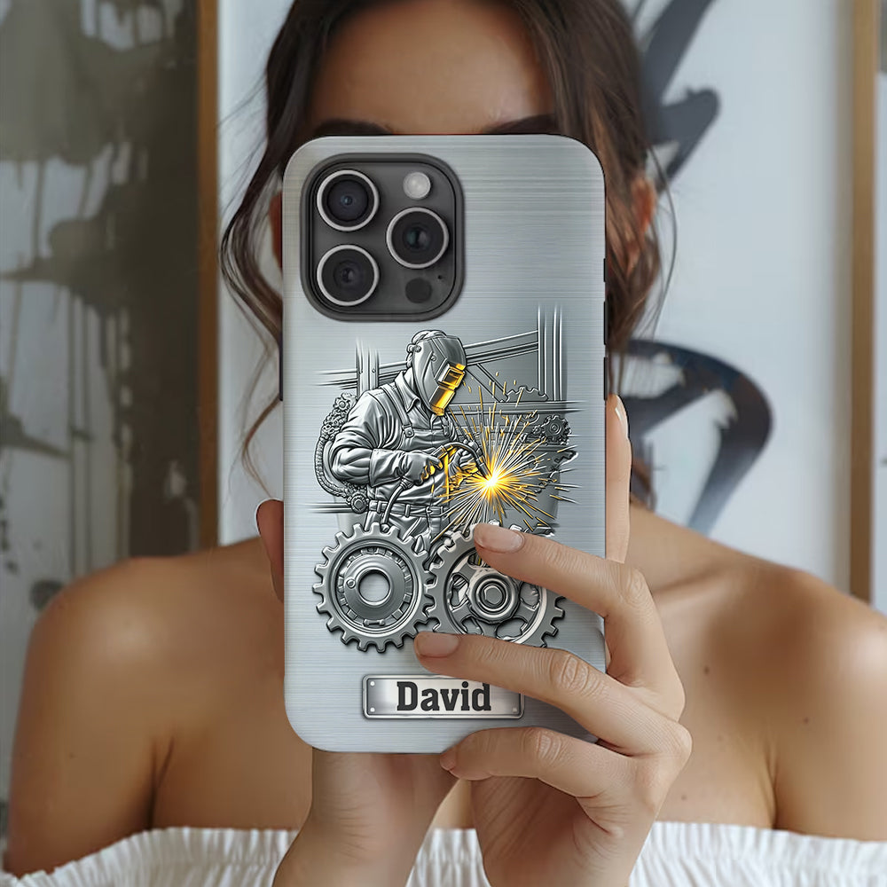 Aus Starken werden Schweißer – Personalisierte Handyhülle mit Schweißer-Motiv