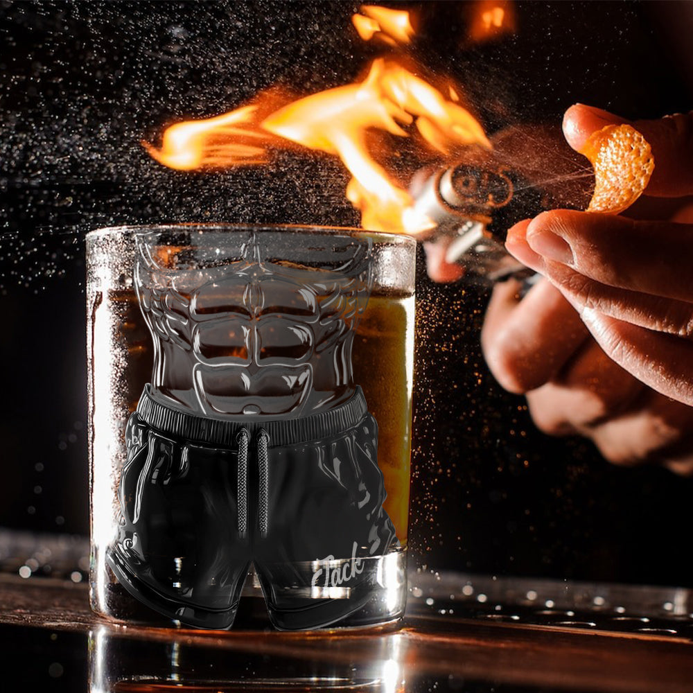 Lustiges Pärchen – personalisiertes Whiskyglas für Paare