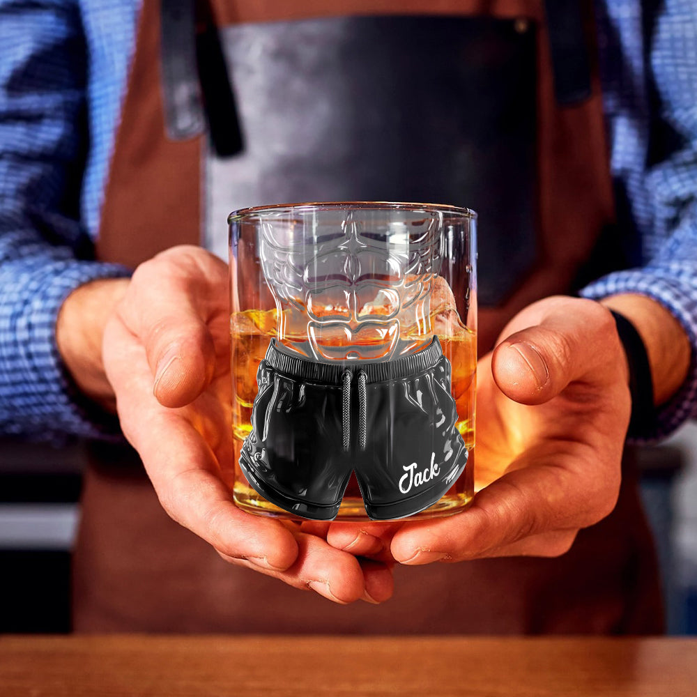Lustiges Pärchen – personalisiertes Whiskyglas für Paare