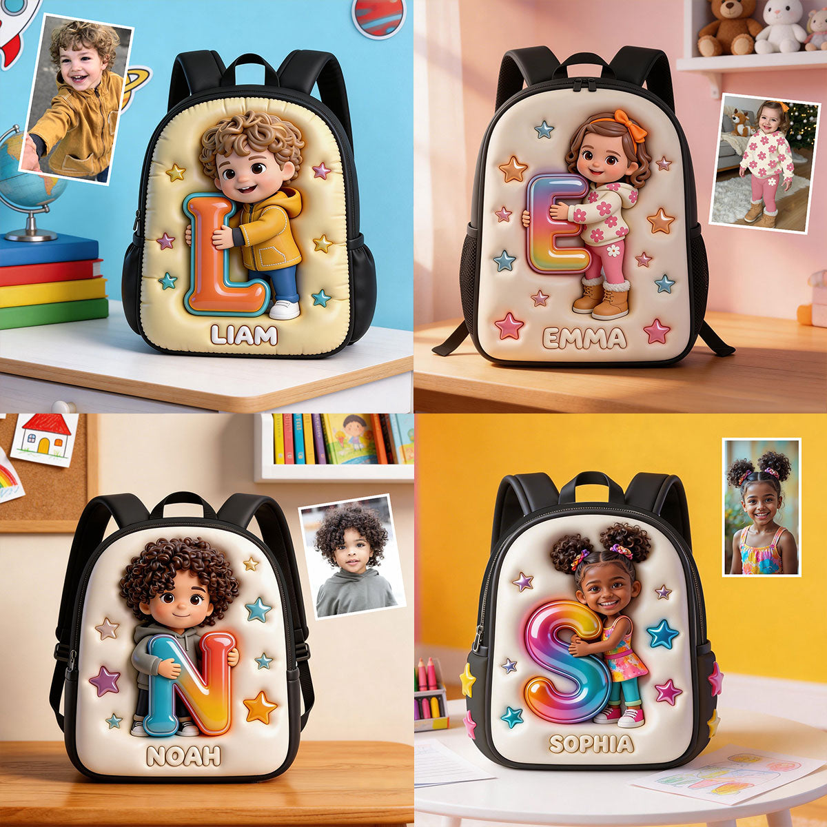 Custom Any Photo - Personalized Kid Multifunctional Backpack