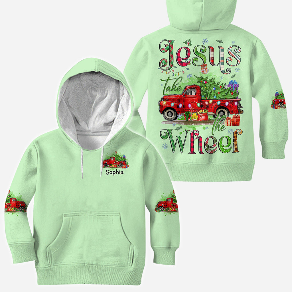 Jesus Take The Wheel - Personalisiertes Weihnachtsshirt