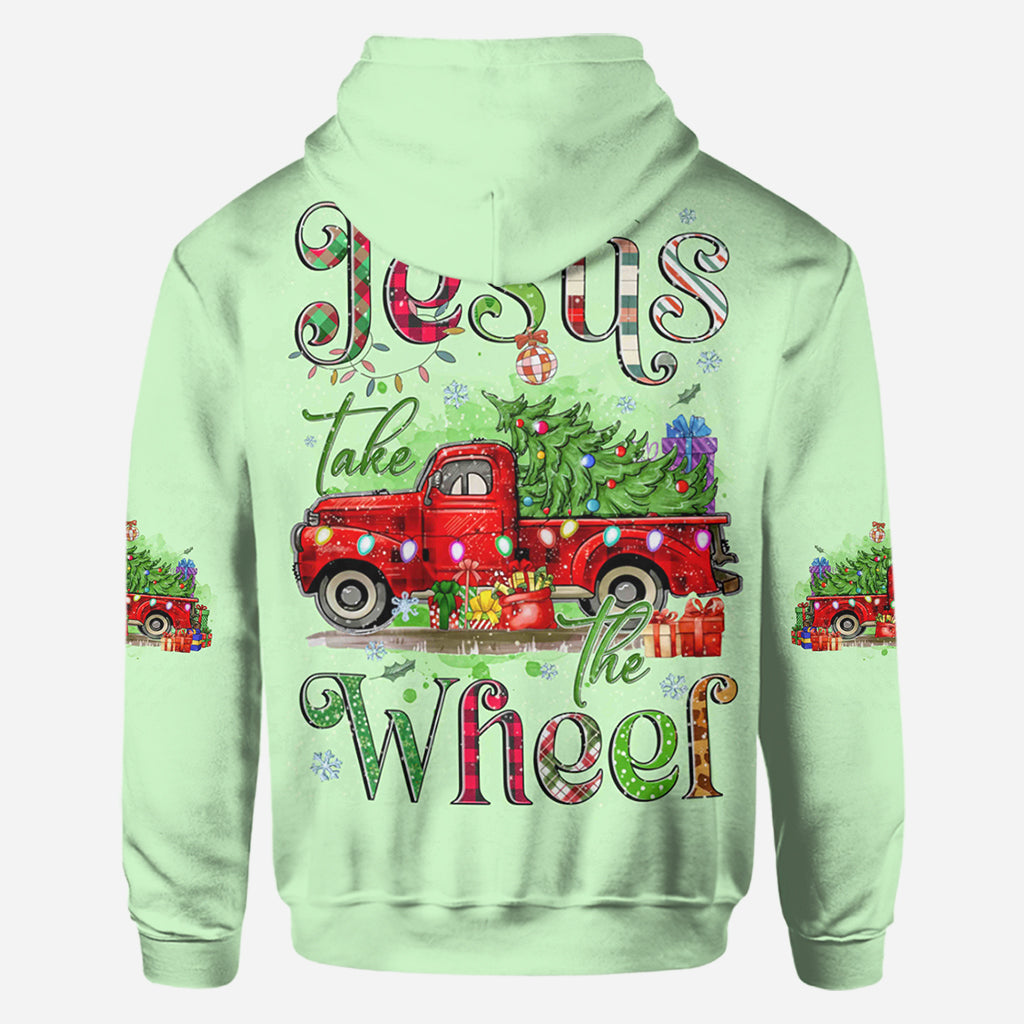 Jesus Take The Wheel - Personalisiertes Weihnachtsshirt