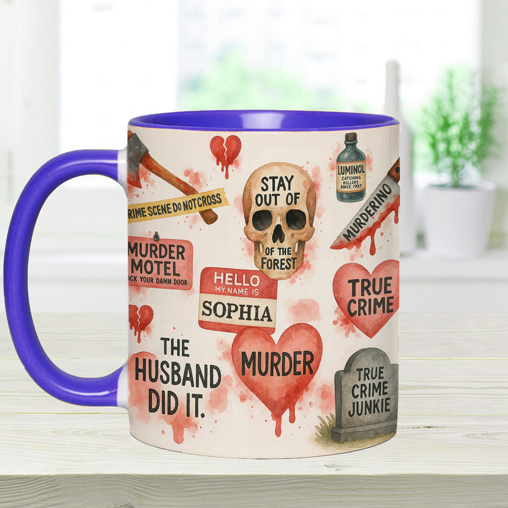 True Crime Lover - Personalized True Crime Accent Mug