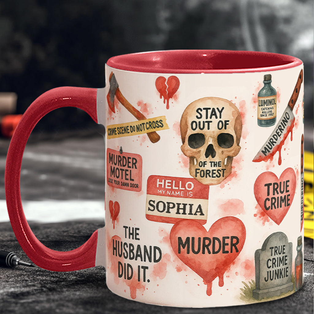 True Crime Lover - Personalized True Crime Accent Mug