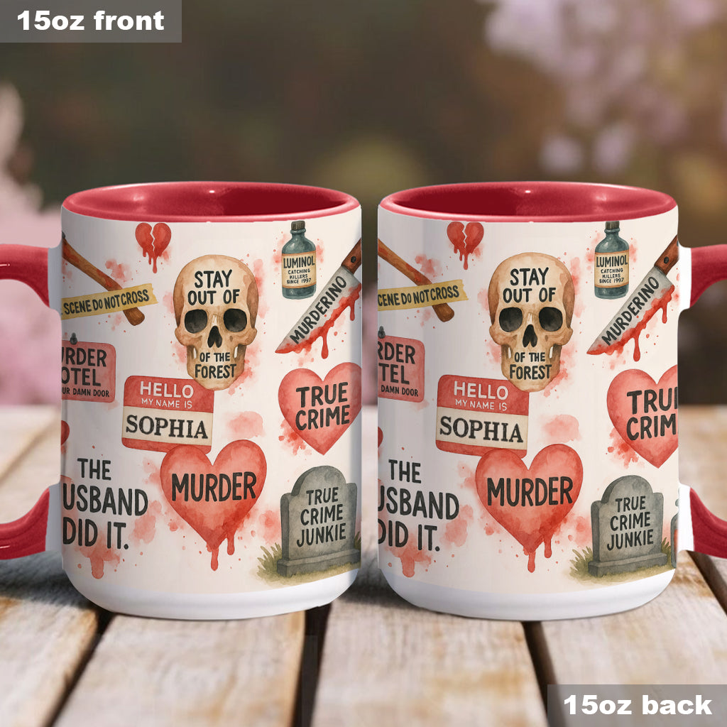 True Crime Lover - Personalized True Crime Accent Mug
