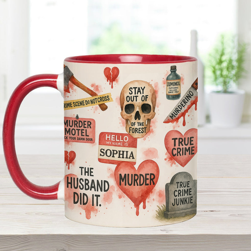 True Crime Lover - Personalized True Crime Accent Mug