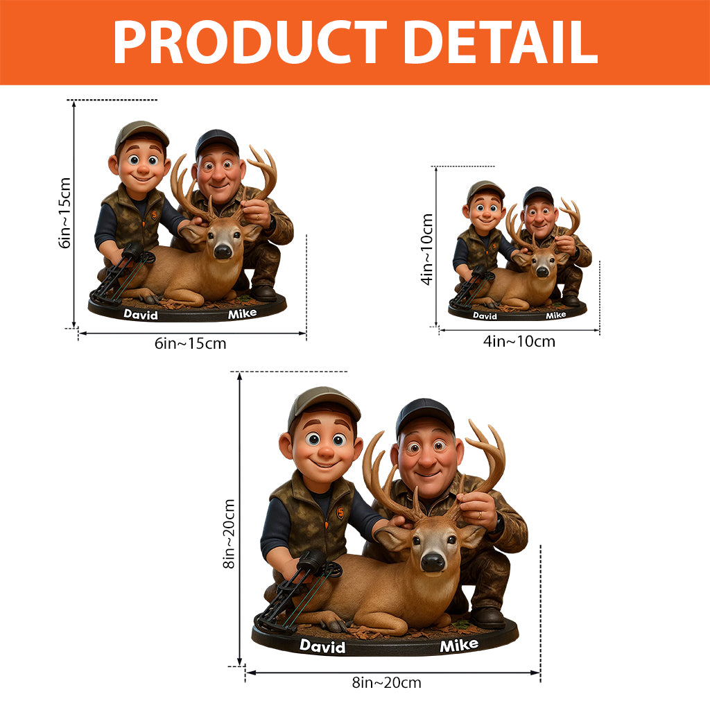 Jagdleben – Personalisierte Jagd-Acrylplakette in individueller Form