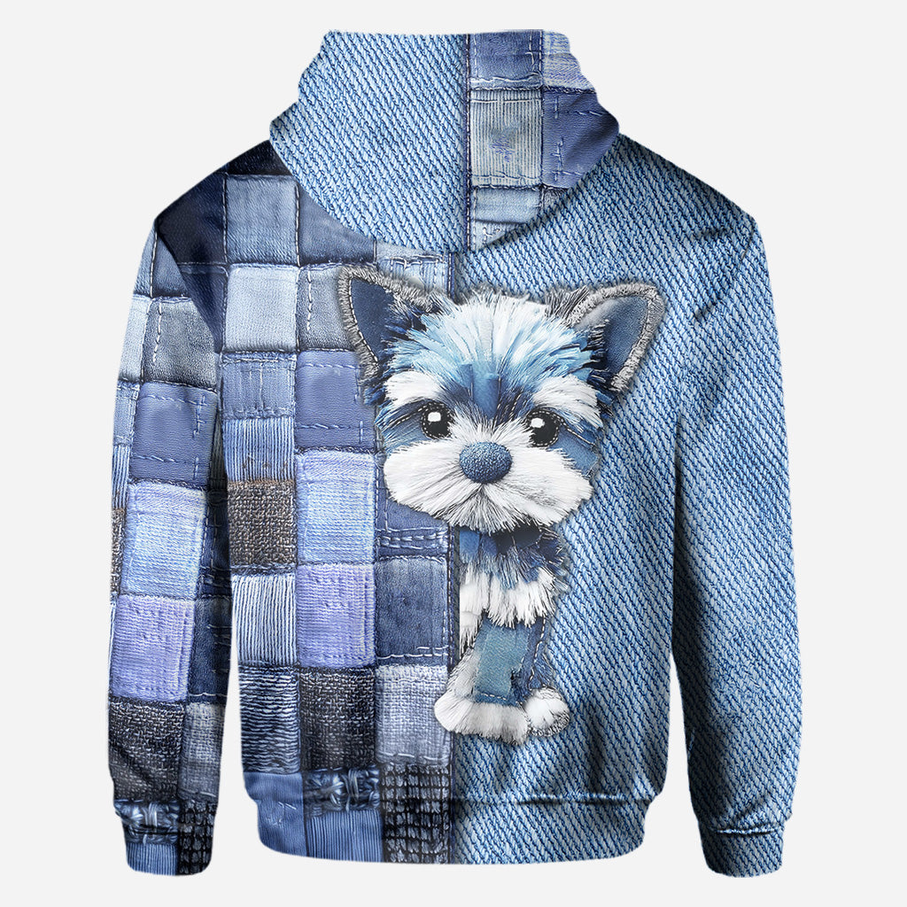 Ich liebe Yorkshire Terrier – Personalisiertes T-Shirt mit Hundemotiv