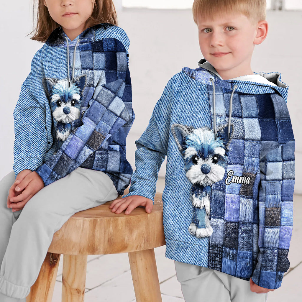 Ich liebe Yorkshire Terrier – Personalisiertes T-Shirt mit Hundemotiv