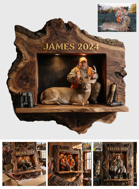 Hunting Season - Personalized Hunting Wooden Floating Shelf