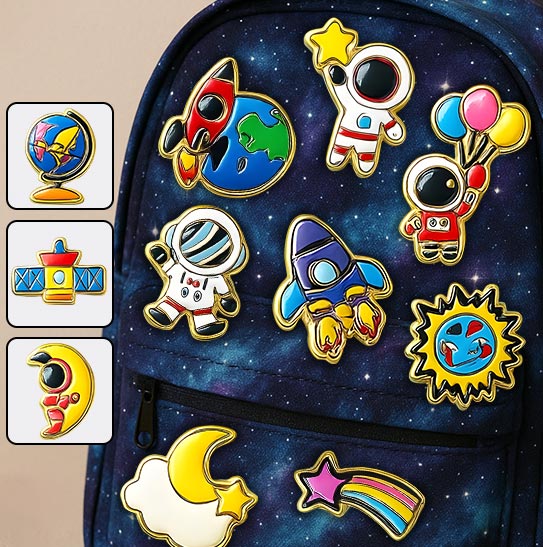 Niedliche Astronauten-Pin-Kollektion – Personalisierter Kinder-Pin