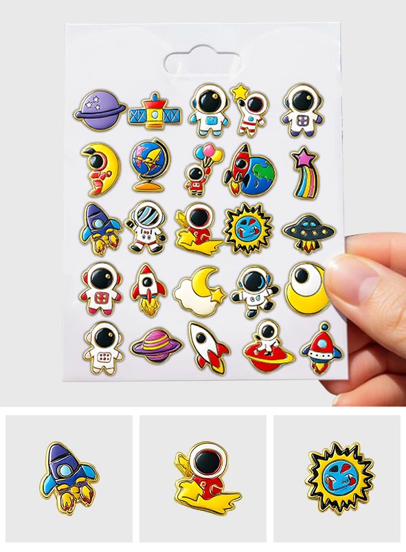 Niedliche Astronauten-Pin-Kollektion – Personalisierter Kinder-Pin