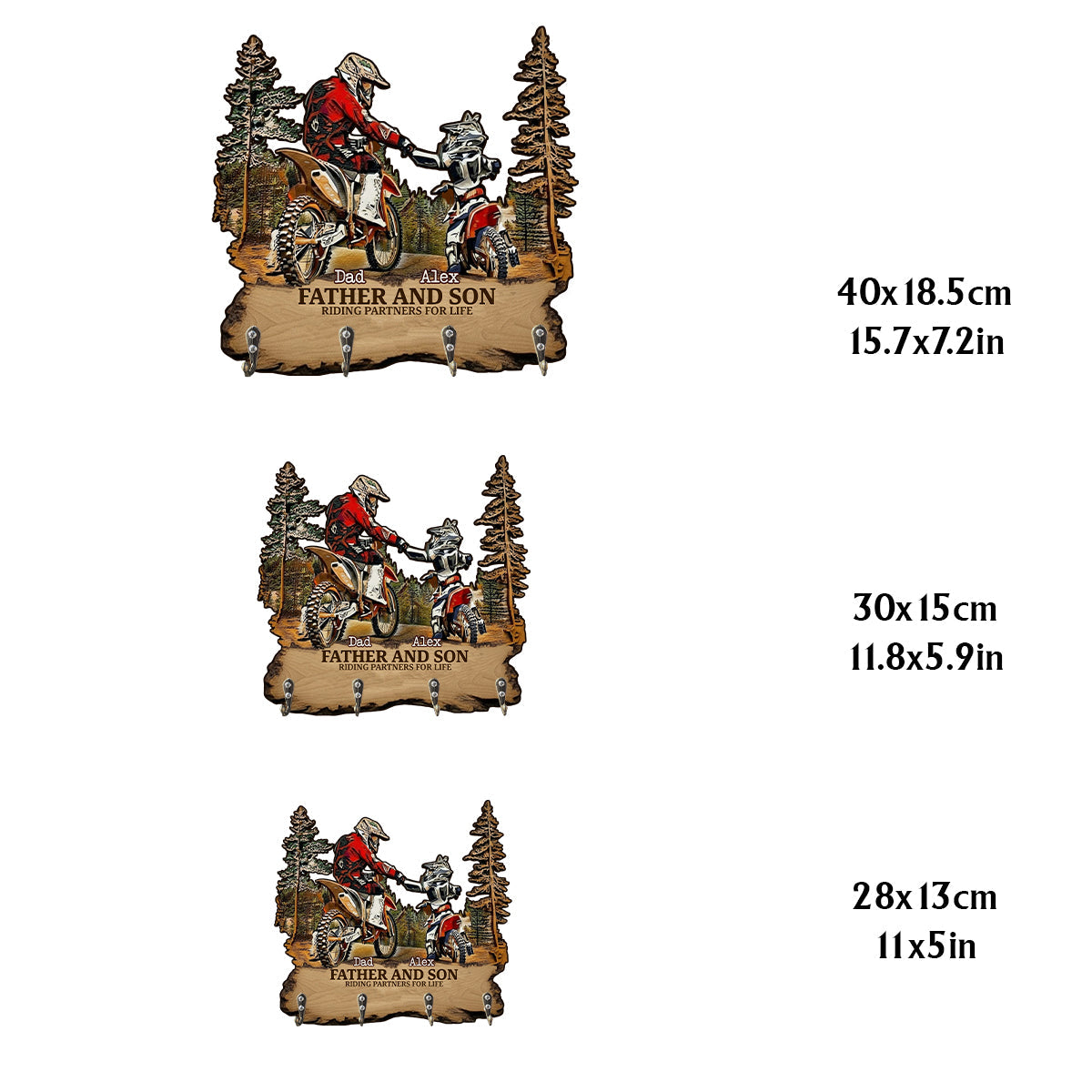 Die besten Fahrpartner fürs Leben – Personalisierter, maßgefertigter Hängeträger für Dirtbikes