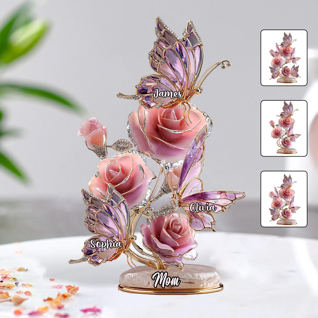 We Love You - Personalized Mother Custom Shaped Acrylic Plaque