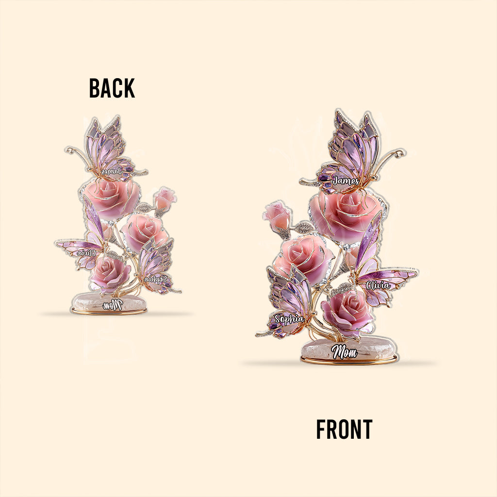 We Love You - Personalized Mother Custom Shaped Acrylic Plaque