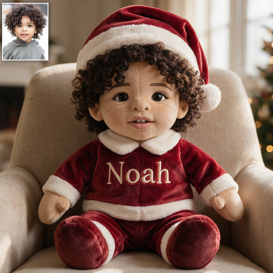 Merry Christmas Costume - Personalized Kid Premium Faux Fur Pillow