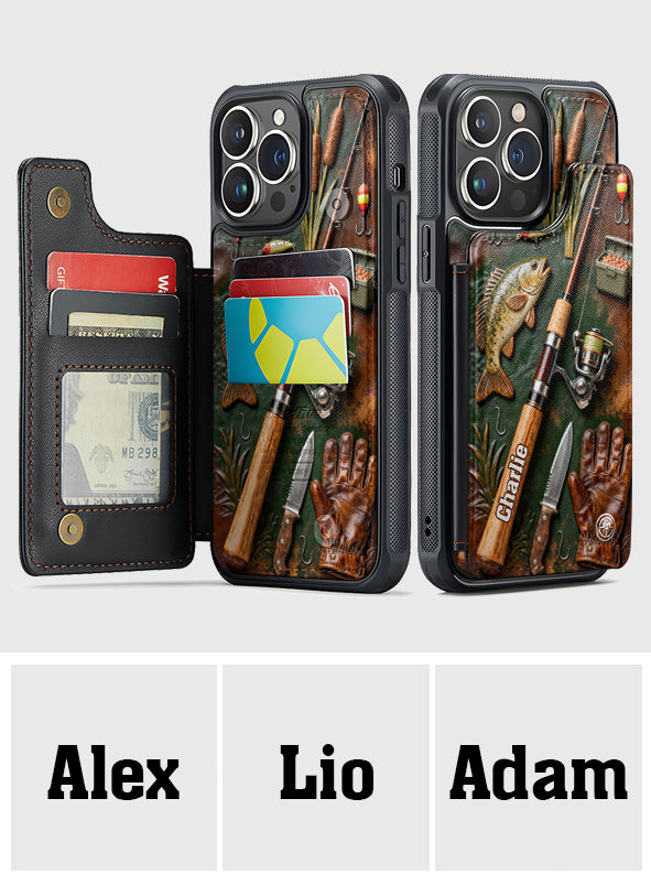 Liebe zum Angeln – Personalisierte Handyhülle mit Angelmotiv