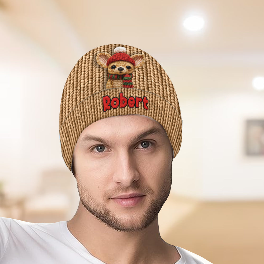 Weihnachtshund - Personalisierte Hundemütze