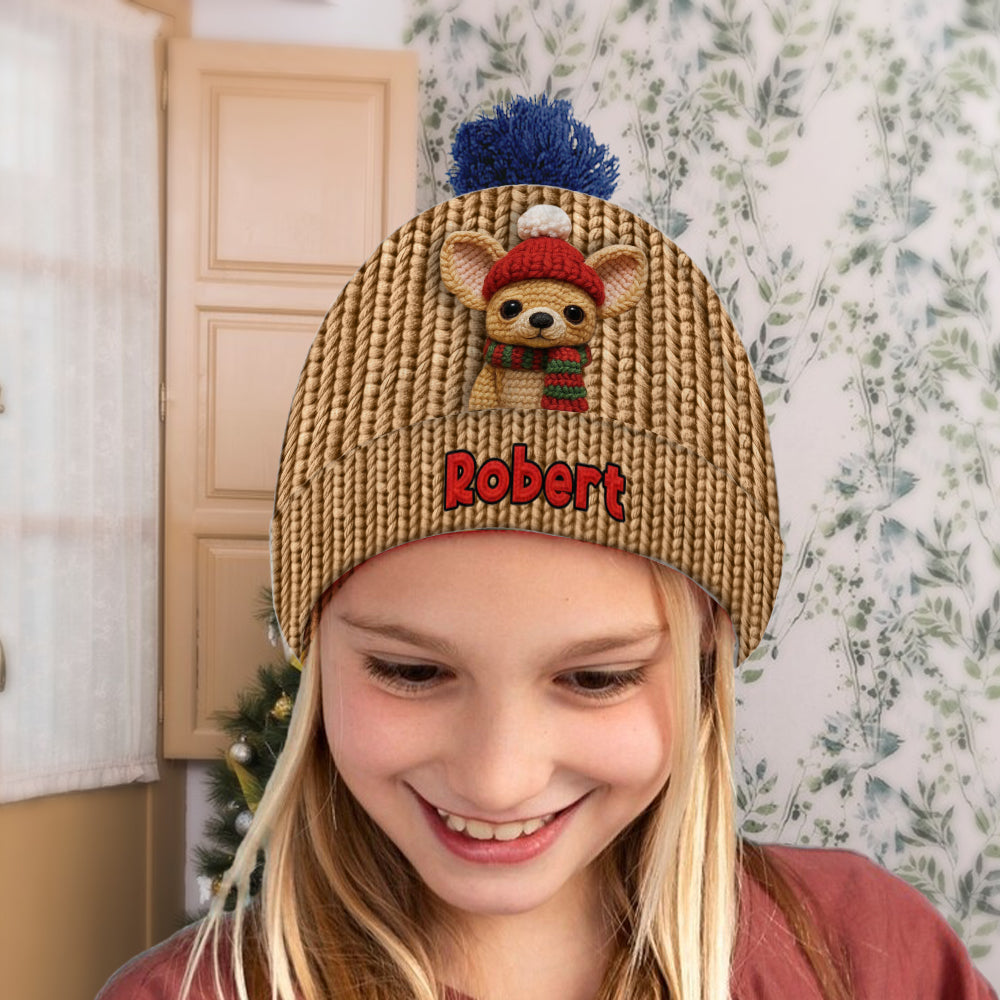 Weihnachtshund - Personalisierte Hundemütze