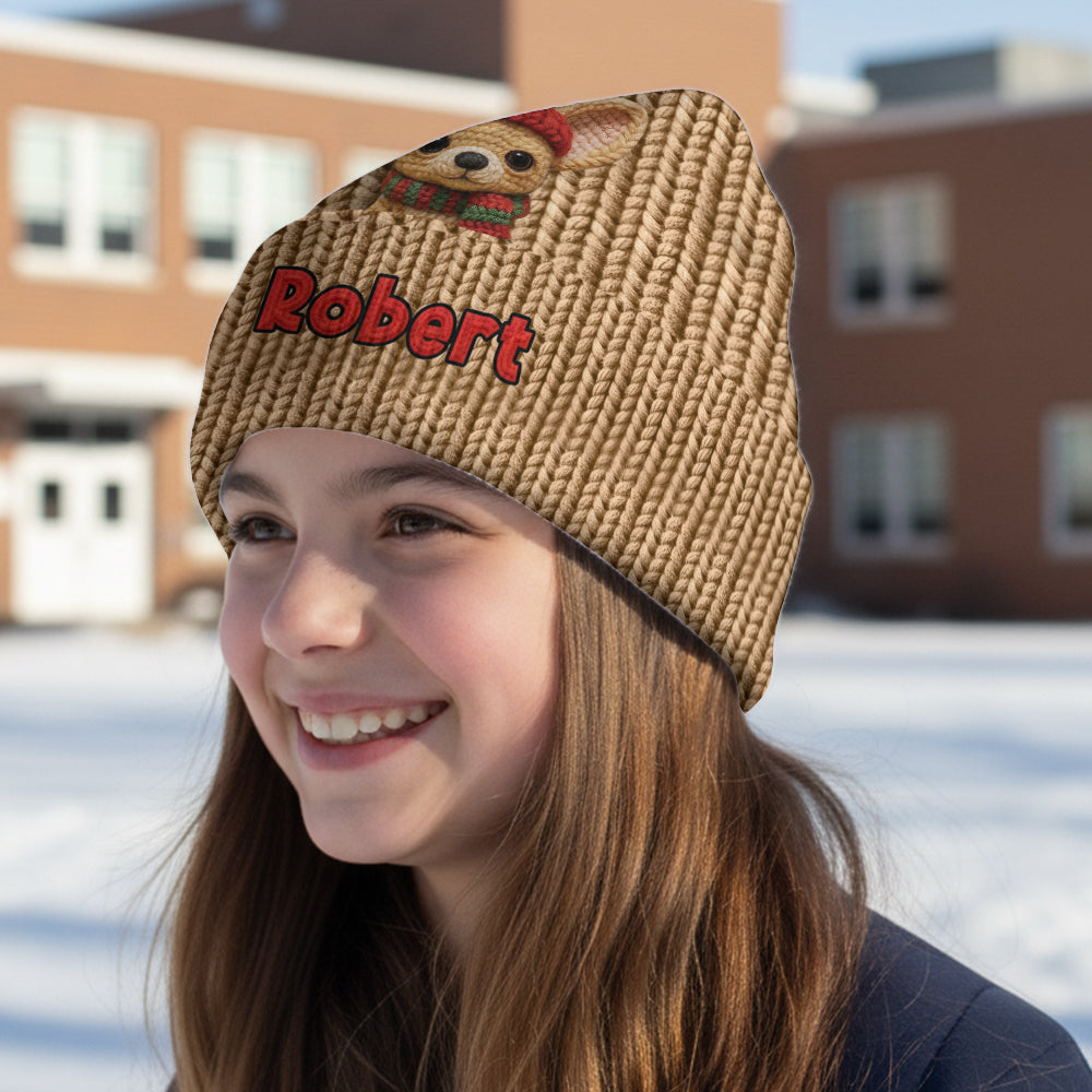 Weihnachtshund - Personalisierte Hundemütze