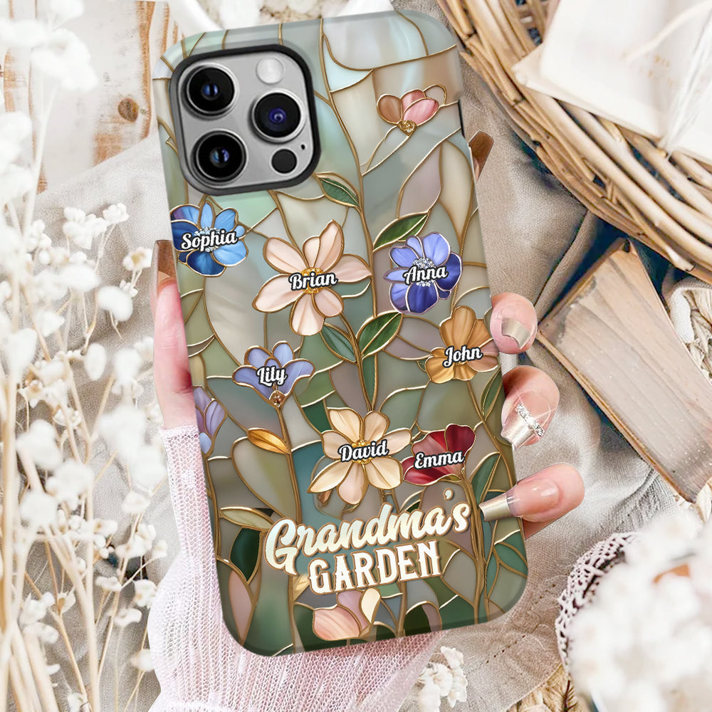 Grandma's Garden - Personalized Grandma Full Print Phone Case