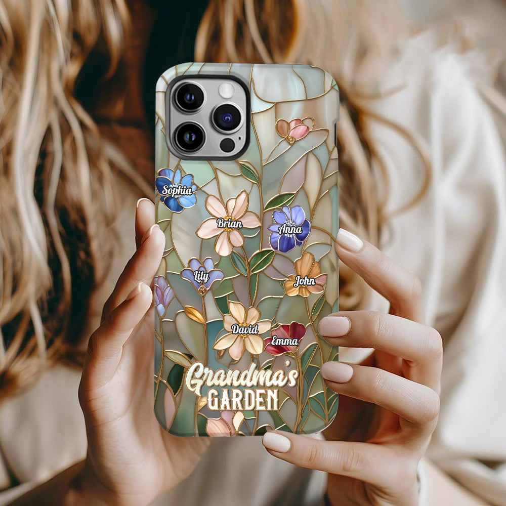 Grandma's Garden - Personalized Grandma Full Print Phone Case