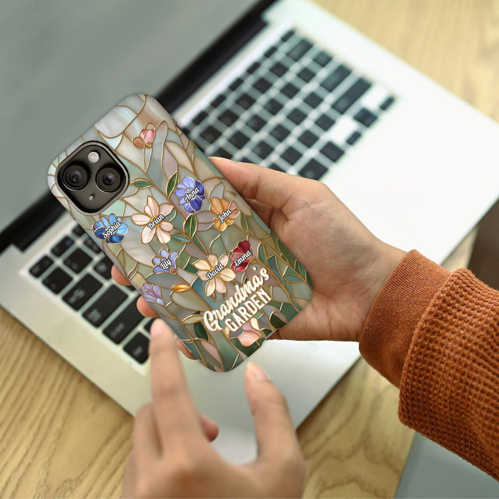 Grandma's Garden - Personalized Grandma Full Print Phone Case