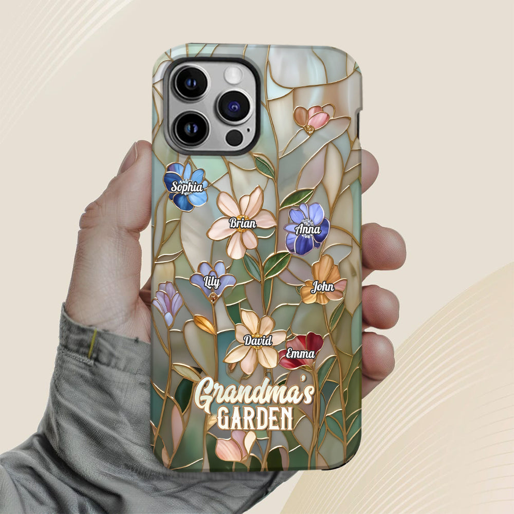 Grandma's Garden - Personalized Grandma Full Print Phone Case