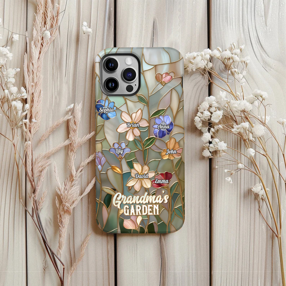 Grandma's Garden - Personalized Grandma Full Print Phone Case
