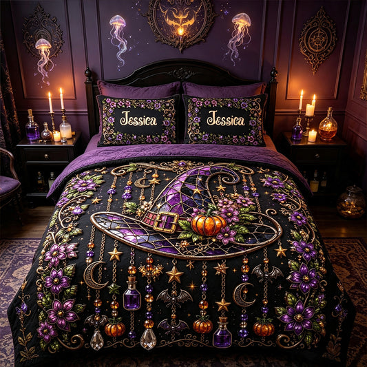 The Witch - Personalized Witch Quilt Set