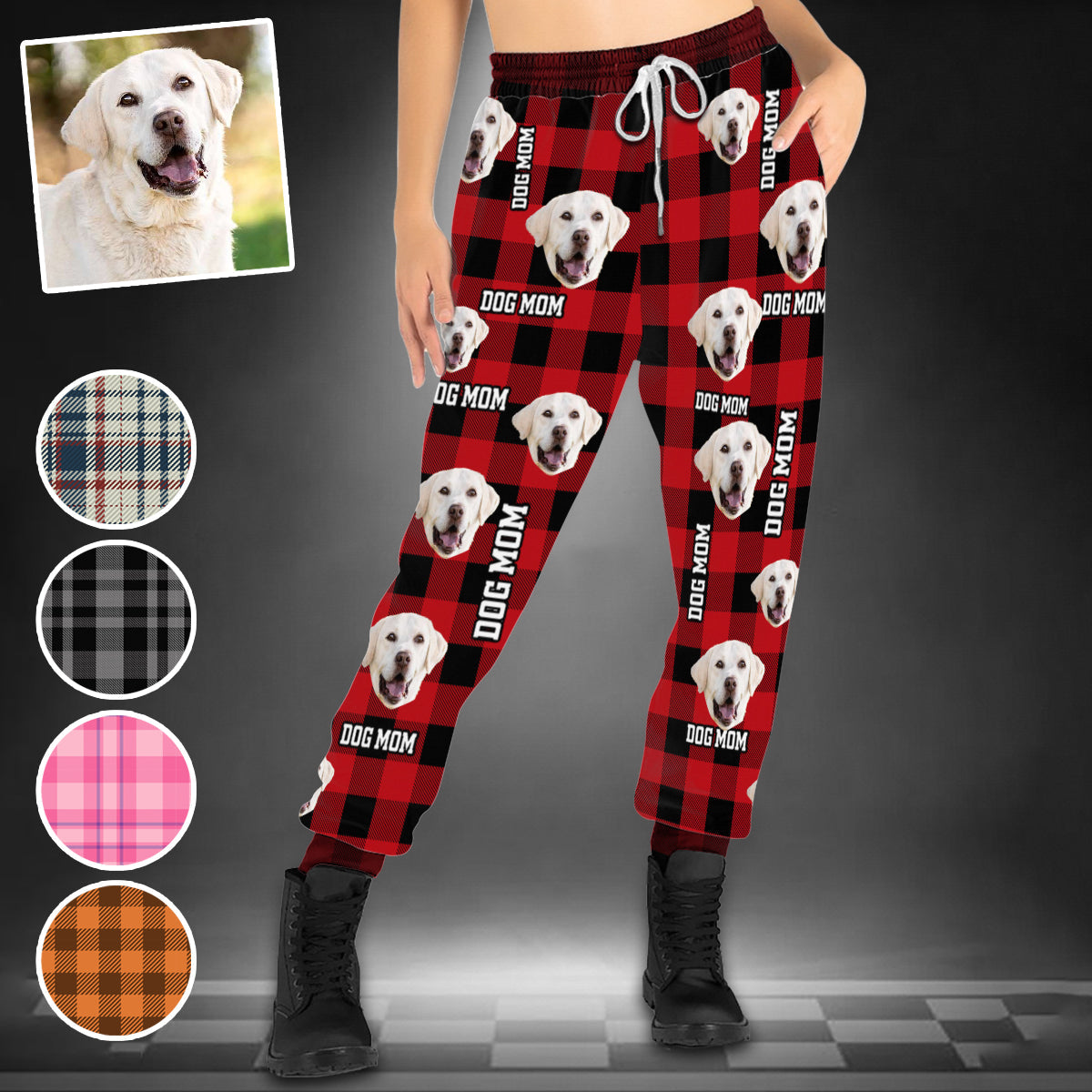 Personalisierte Unisex-Jogginghose mit Foto und Namen für Hunde und Katzen