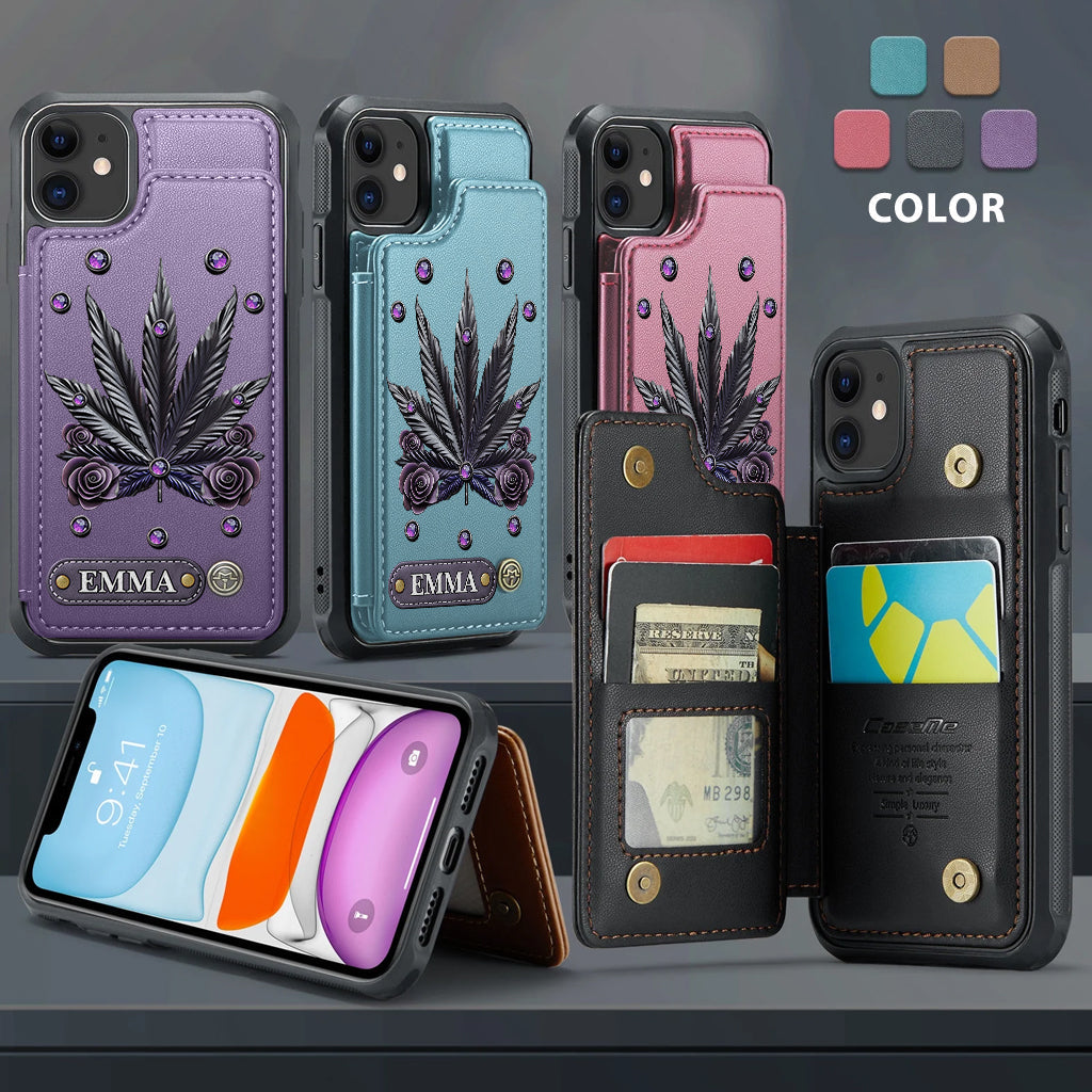 Beautiful Marijuanas - Personalized Weed Wallet Phone Case