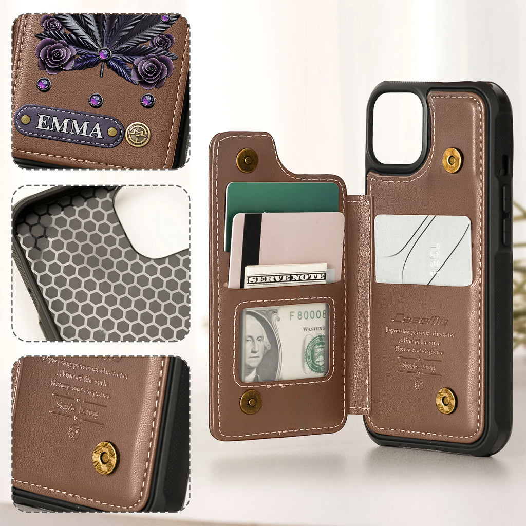Beautiful Marijuanas - Personalized Weed Wallet Phone Case