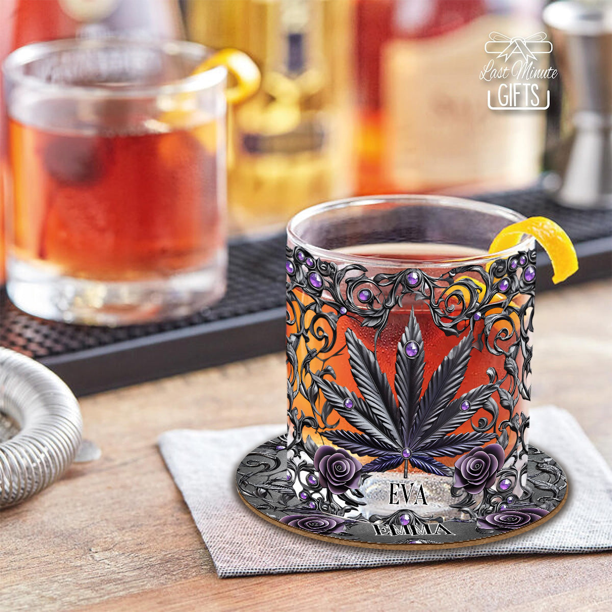 Beautiful Marijuanas - Personalized Weed Whiskey Glass