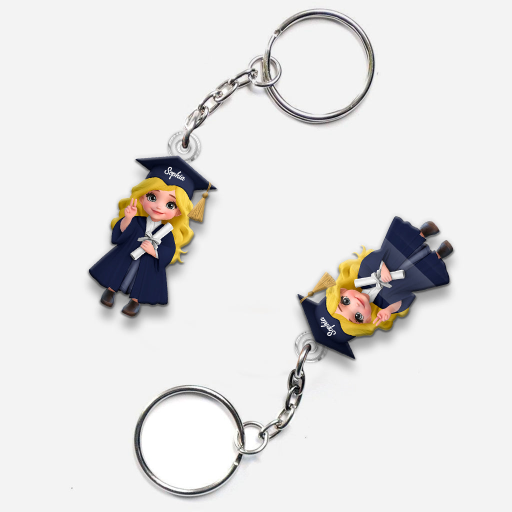 Graduation Class 2025 - Personalized Graduation Custom Shaped Keychain