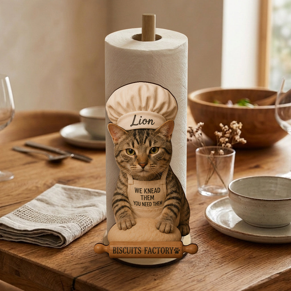 Biscuits Factory - Personalized Cat Paper Towel Stand