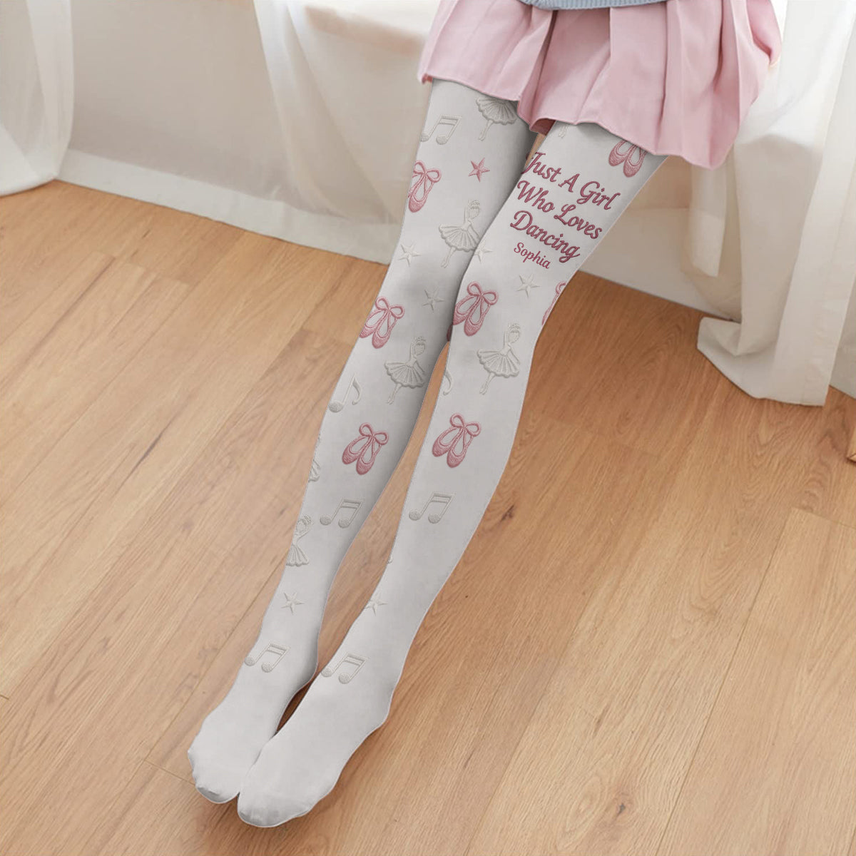 Ballerina-Geschenk – Personalisierte Ballett-Strumpfhose für Damen