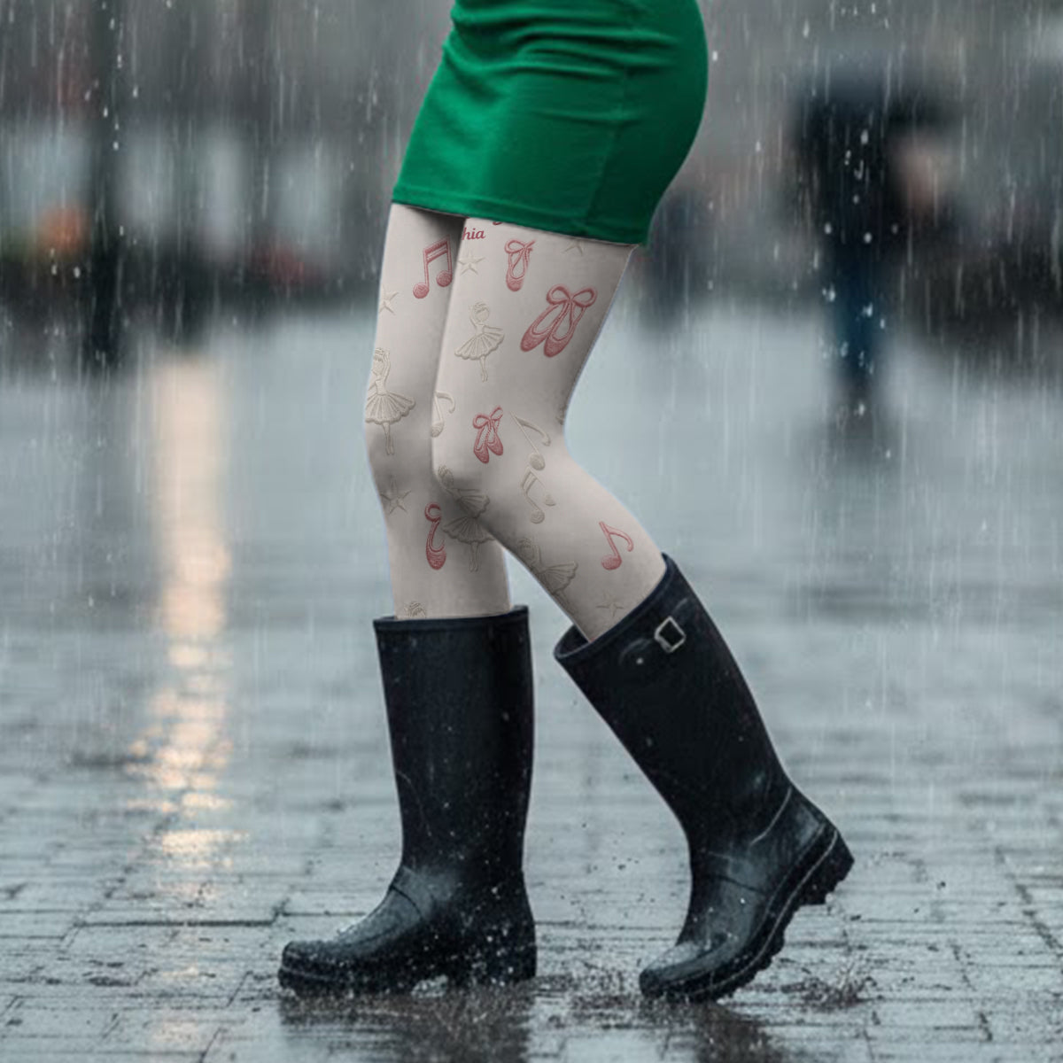 Ballerina-Geschenk – Personalisierte Ballett-Strumpfhose für Damen