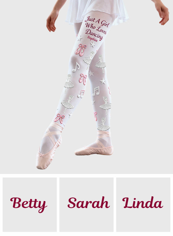 Ballerina-Geschenk – Personalisierte Ballett-Strumpfhose für Damen
