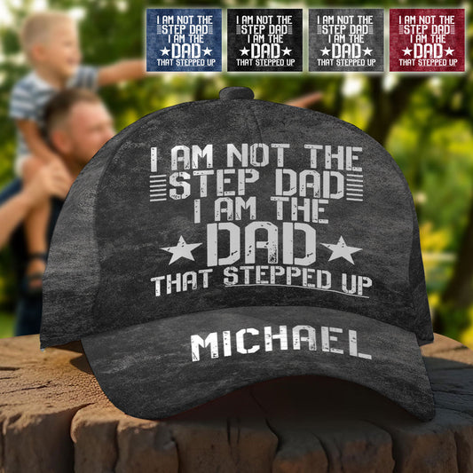 Der Step Up Dad – Personalisierte klassische Vaterkappe