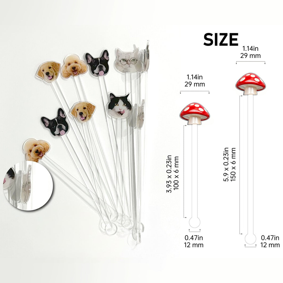 Sei du selbst, die Welt wird sich anpassen – Hippie-Style – Personalisierter Hippie-Becher mit Acryl-Rührstäbchen