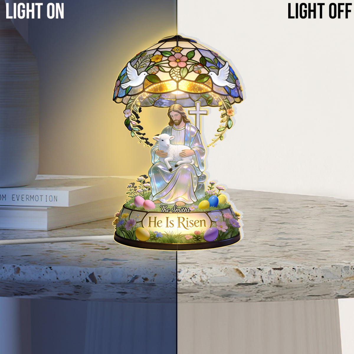 Believe - Personalized Christian Acrylic LED Night Light