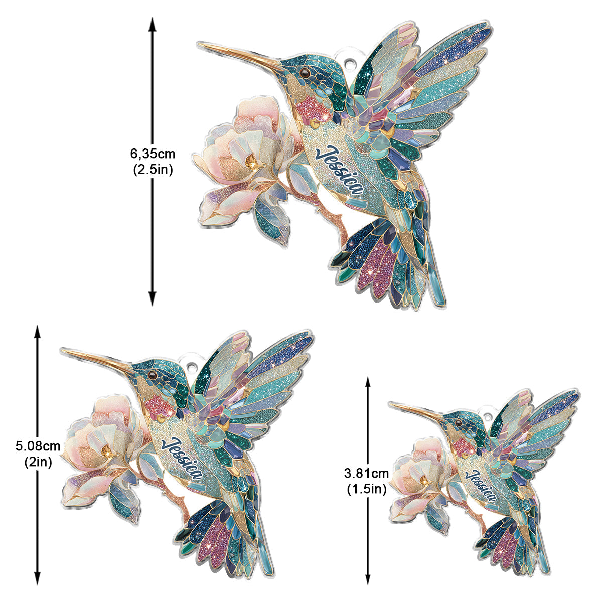 Liebe zum Kolibri – Personalisierte Kolibri-Ohrringe
