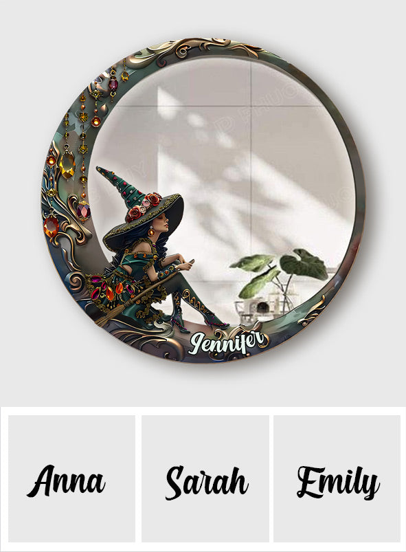 Beautiful Witch - Personalized Witch Wall Hanging Mirror